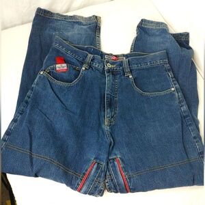 Vtg Y2K Pepe London Jeans Mens Actual 32x41 Denim Carpenter Baggy Jnco Style